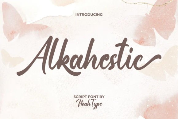 Alkahestic: The Bold Script Redefining Modern Brand Identity