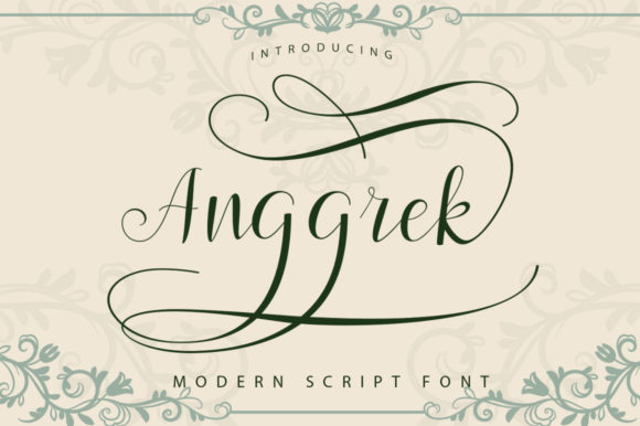 Anggrek: A Modern Script for Elegant Design