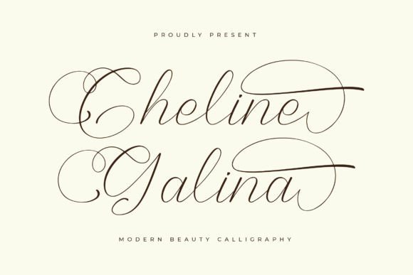 Cheline Galina: Elevating Brand Identity with Modern Luxury Script