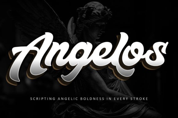 Introducing Angelos: A Bold Script That Embodies Modern Elegance for the Forward-Thinking Creator