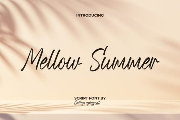 Mellow Summer: The Uplifting Script Font for Modern Brands