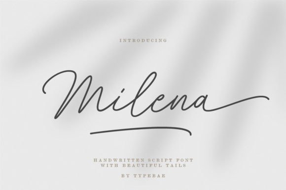 Milena: The Handwritten Script That Brings Authenticity to Your Designs