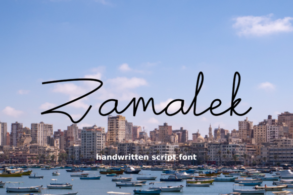Zamalek: The Handwritten Script That Elevates Your Brand
